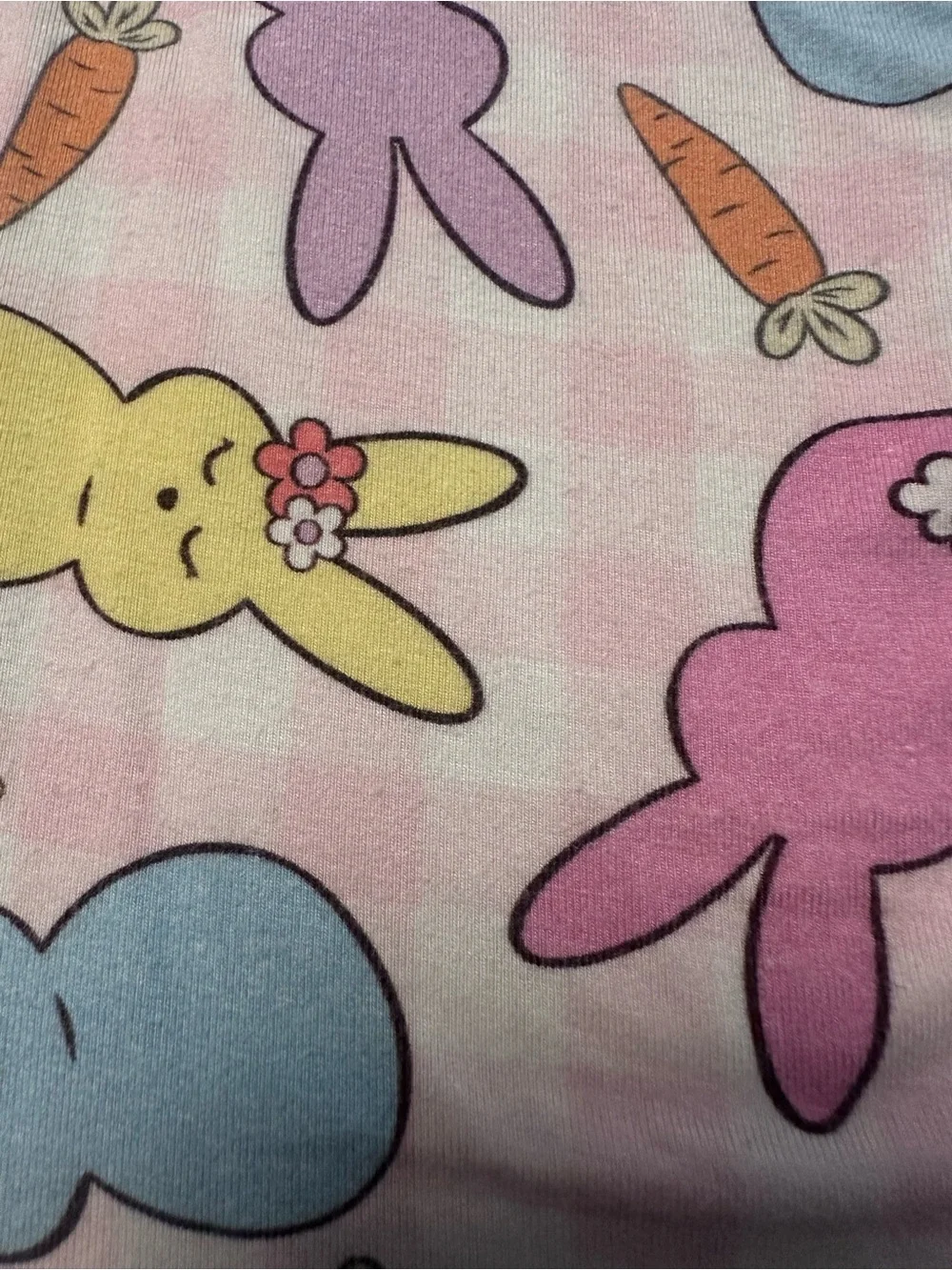 Caden Lane Bamboo Zip Pajamas 12–18M Bunny Print Sleeper